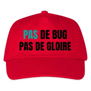 Pas de bug pas de gloire - Casquette de baseball Enfant - rouge - Devant