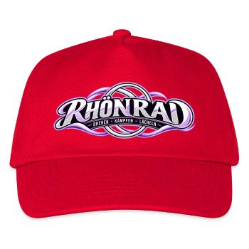 Rhönrad Motiv Lila Knoten - Kinder Basecap - Rot - Vorne