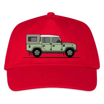Verteidiger 110 - Abholung - Kinder Basecap - Rot - Vorne
