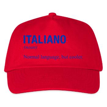 ITALIEN Langue Parler Italien Italie - Casquette de baseball Enfant - rouge - Devant