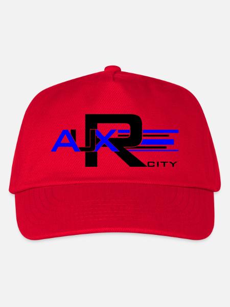 Auxerre Geometric Blue - Kinder Basecap - Rot