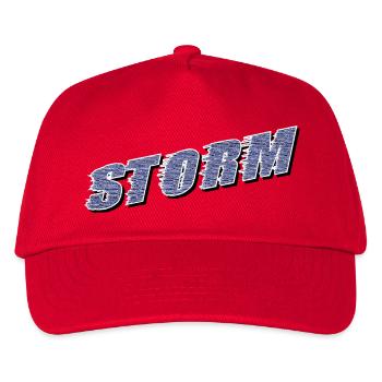 STORM Claim | Sturm Schriftzug - Kinder Basecap - Rot - Vorne