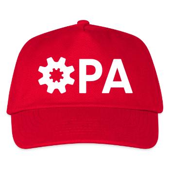 Opa Ingenieur Handwerker Werkstatt Getriebe - Kinder Basecap - Rot - Vorne