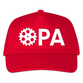 Opa Ingenieur Handwerker Werkstatt Getriebe - Kinder Basecap - Rot - Vorne