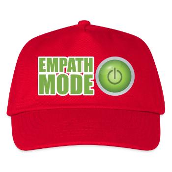 Empath Mode Green Power Button Design - Kids’ Baseball Cap - red - Front