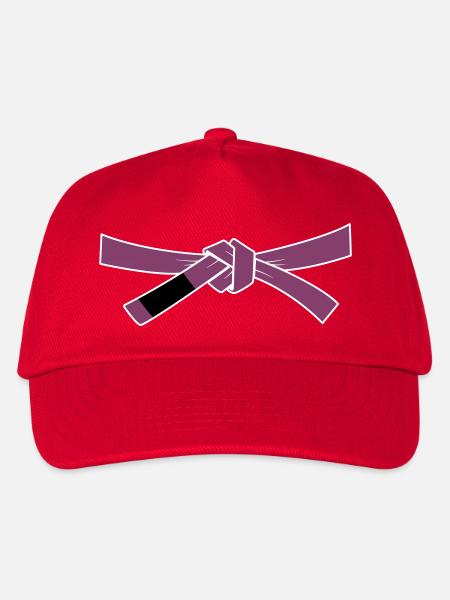 Purplebelt - Lilagurt - Kinder Basecap - Rot