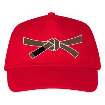 Ceinture marron - Ceinture marron - Casquette de baseball Enfant - rouge - Devant