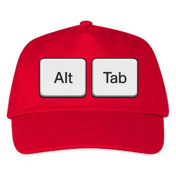 Tastaturbefehl Alt Tab - Kinder Basecap - Rot - Vorne