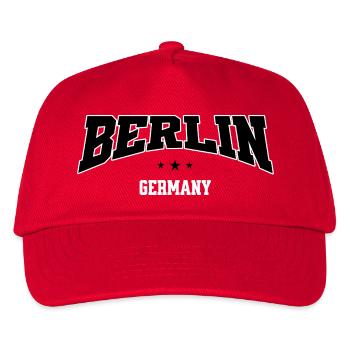 Berlin Germany Lettering College Style - Kids’ Baseball Cap - red - Front