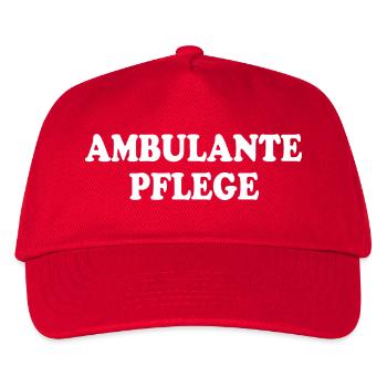 ambulante pflege - Kinder Basecap - Rot - Vorne