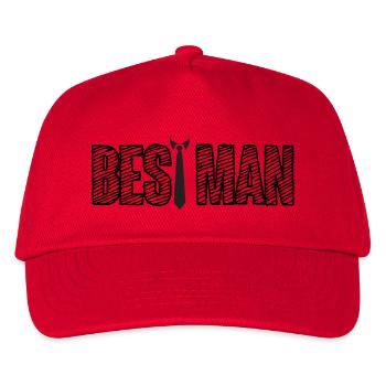 Wedding / Marriage: Best Man - Kids’ Baseball Cap - red - Front