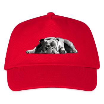 Bulldogge Bulldog - Kinder Basecap - Rot - Vorne