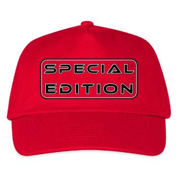 Special Edition Speziel, wunderbarer Mensch - Kinder Basecap - Rot - Vorne