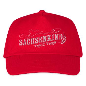 Sachsenkind - Sachsen - Kinder Basecap - Rot - Vorne