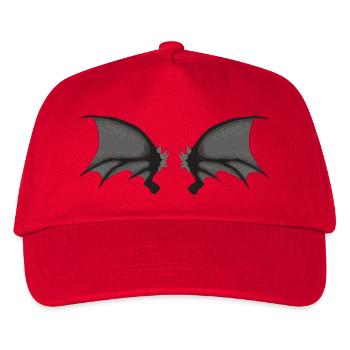 Dämonenflügel, halloween outfits, goth - Kinder Basecap - Rot - Vorne