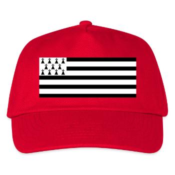 Brittany Breton Flag - Kids’ Baseball Cap - red - Front