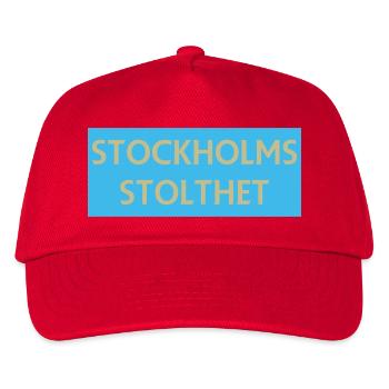 Stockholmer Stolz - Kinder Basecap - Rot - Vorne