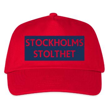 Stockholmer Stolz - Kinder Basecap - Rot - Vorne