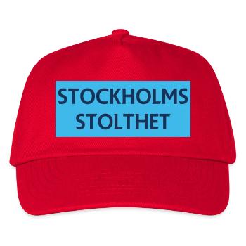 Stockholmer Stolz - Kinder Basecap - Rot - Vorne