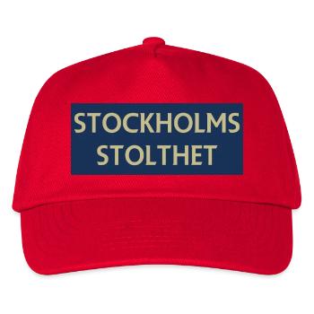 Stockholmer Stolz - Kinder Basecap - Rot - Vorne