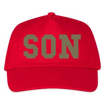 SON – College Style Statement - Kids’ Baseball Cap - red - Front
