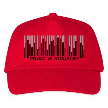 music is industry - Kinder Basecap - Rot - Vorne