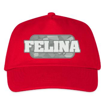 Felina als Gesundheit - Kinder Basecap - Rot - Vorne