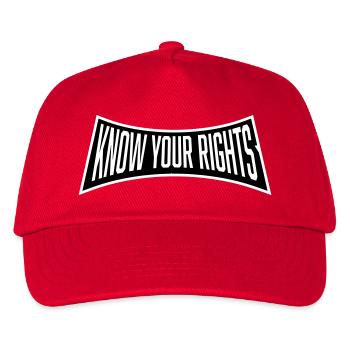 Connaissez vos droits Activisme Justice Liberté - Casquette de baseball Enfant - rouge - Devant