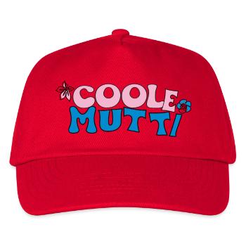 Coole Mutti - Kinder Basecap - Rot - Vorne