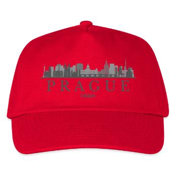 Prager Skyline, Prag Tschechische Republik - Kinder Basecap - Rot - Vorne