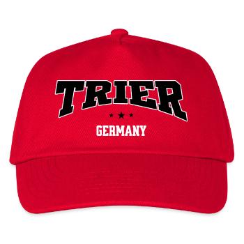 Motif de lettrage de la ville au collège de Trier, Allemagne - Casquette de baseball Enfant - rouge - Devant