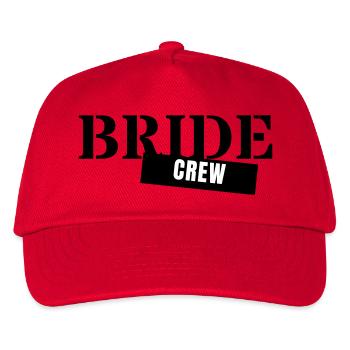 Bride Crew - JGA Team Braut Hochzeit Party Girls - Kinder Basecap - Rot - Vorne