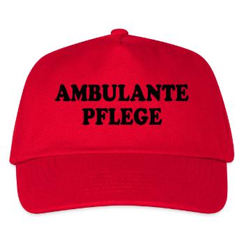 ambulante pflege - Kinder Basecap - Rot - Vorne