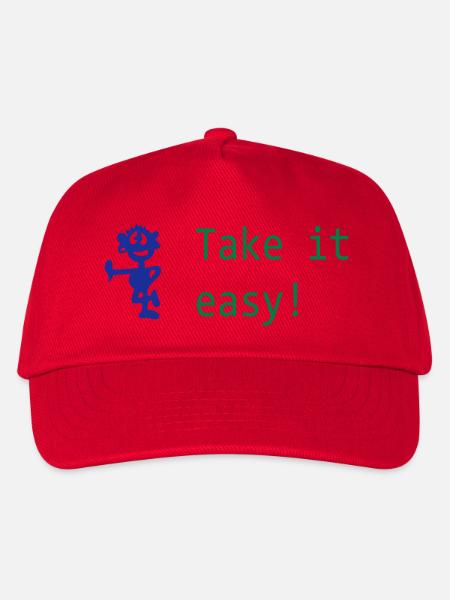 lustiger Comicstyle - Kinder Basecap - Rot