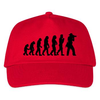 fotograf - Kinder Basecap - Rot - Vorne