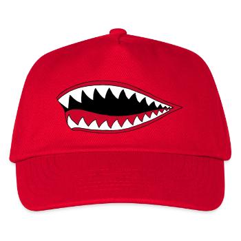 Carnivore mouth - Kids’ Baseball Cap - red - Front