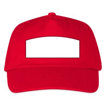 Champ d’écriture blanc | champ de texte - Casquette de baseball Enfant - rouge - Devant