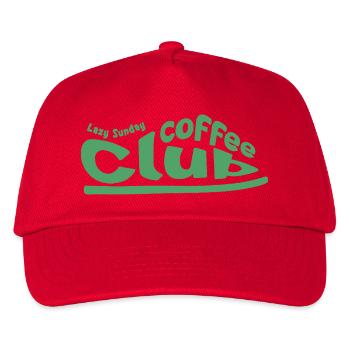 Club de café du dimanche paresseux - Casquette de baseball Enfant - rouge - Devant