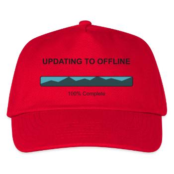 Mise à jour vers le mode hors ligne - Casquette de baseball Enfant - rouge - Devant