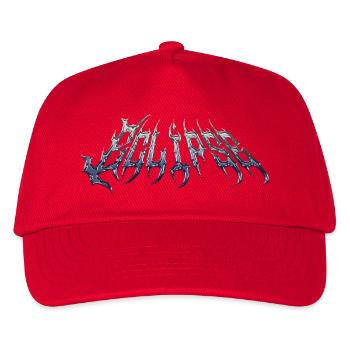 Eclipse - texte chromé métallique froid - Casquette de baseball Enfant - rouge - Devant