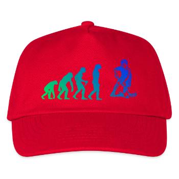 Statement für alle Unihockey - Kinder Basecap - Rot - Vorne