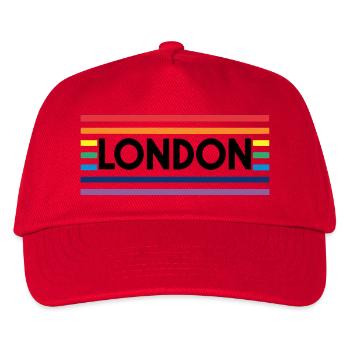 LONDON Urban Rainbow - Kids’ Baseball Cap - red - Front