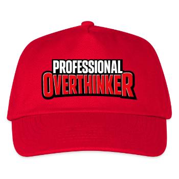 professional overthinker - Kids’ Baseball Cap - red - Front