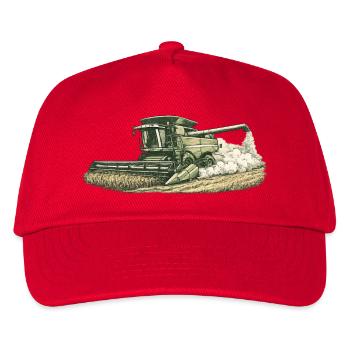 Vintage Combine Farmer Farmer Shirt - Kids’ Baseball Cap - red - Front