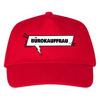 Buerokauffrau als Ausbildung - Kinder Basecap - Rot - Vorne