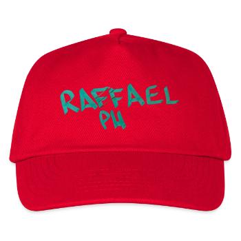 Geschenkidee für Raphael  - Kinder Basecap - Rot - Vorne