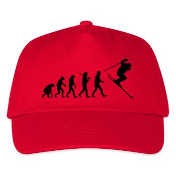 ski - skiing - Kids’ Baseball Cap - red - Front