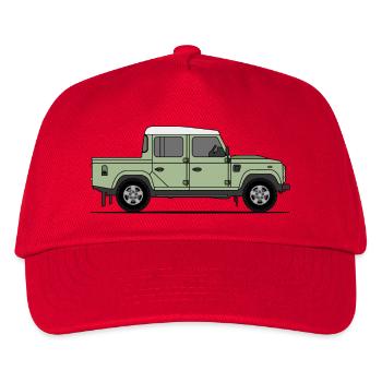 Defender Double Cab - Kids’ Baseball Cap - red - Front