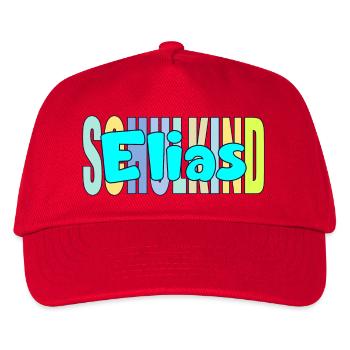 SCHULKIND ELIAS EINSCHULUNG - Kinder Basecap - Rot - Vorne