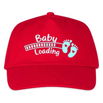 baby baby feet loading - Kids’ Baseball Cap - red - Front